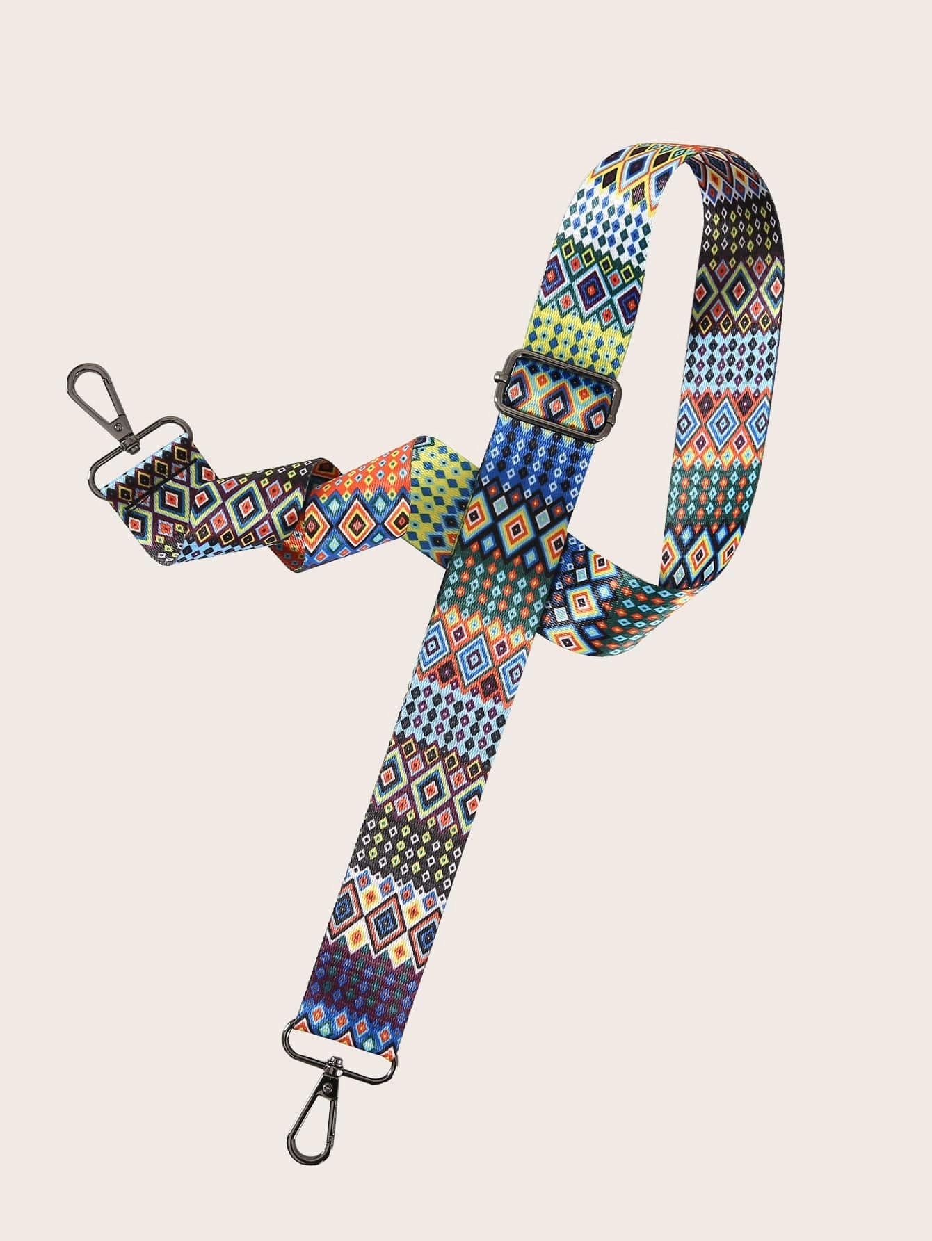 Geometric Graphic Bag Strap