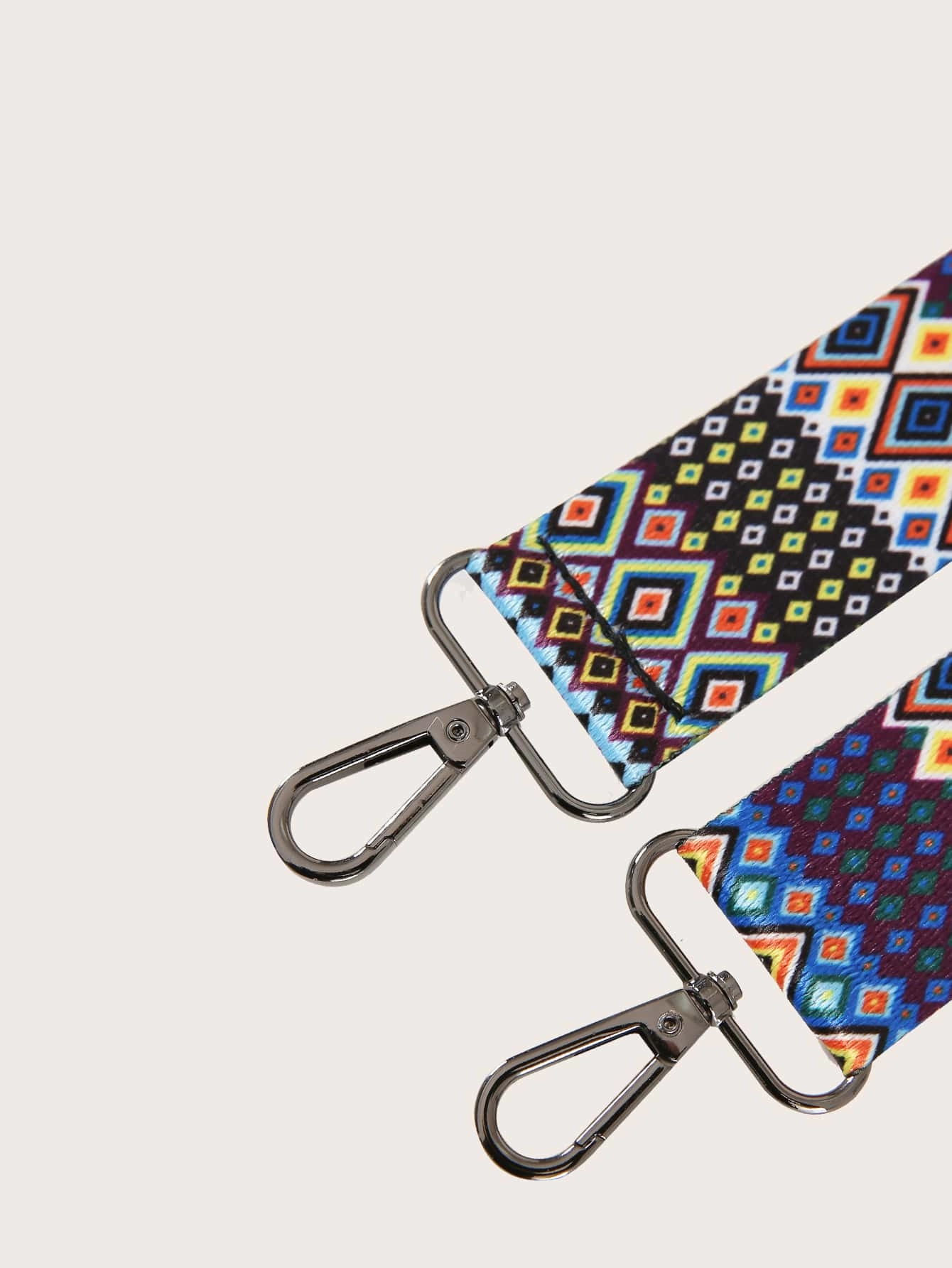 Geometric Graphic Bag Strap