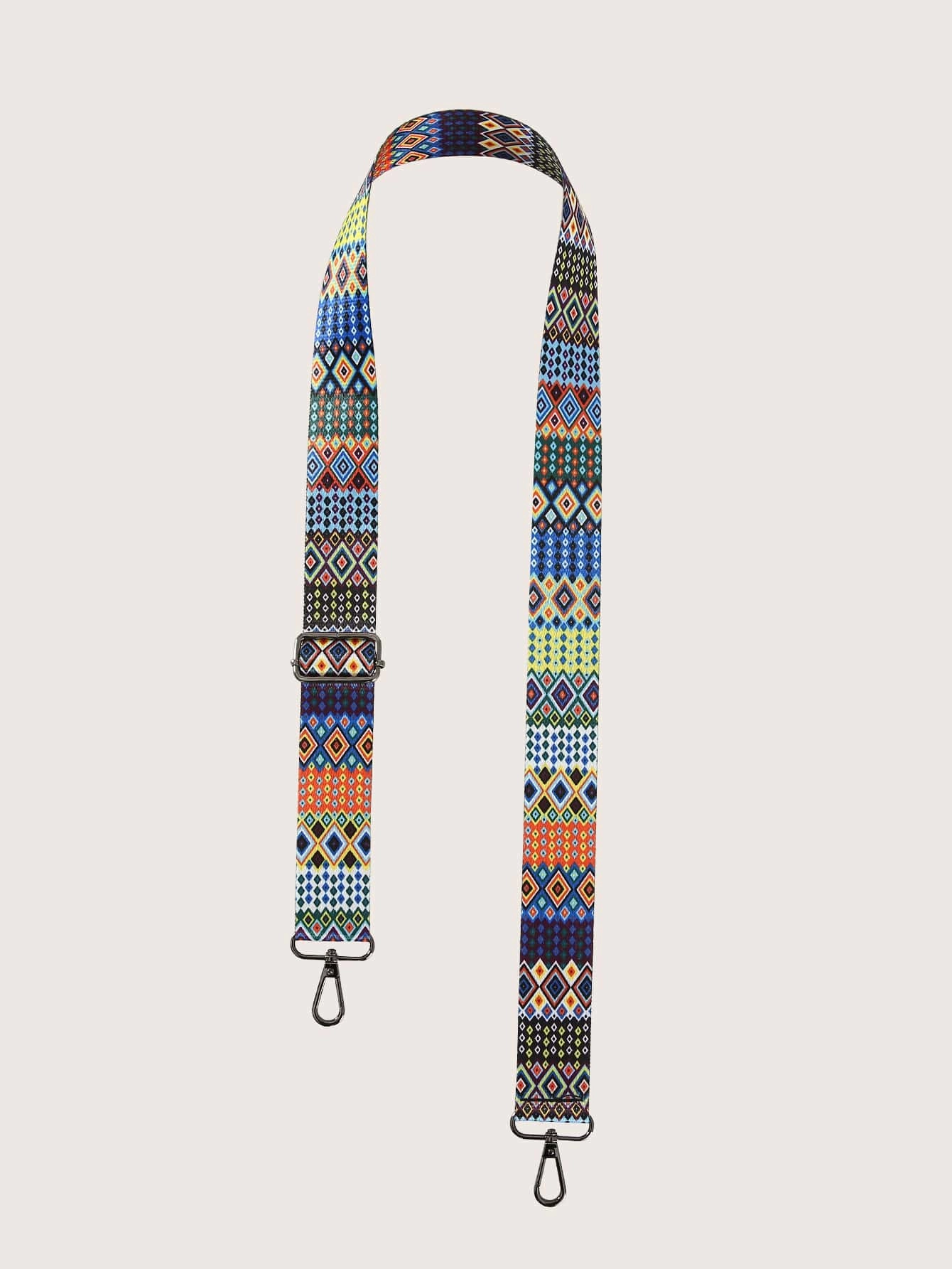 Geometric Graphic Bag Strap