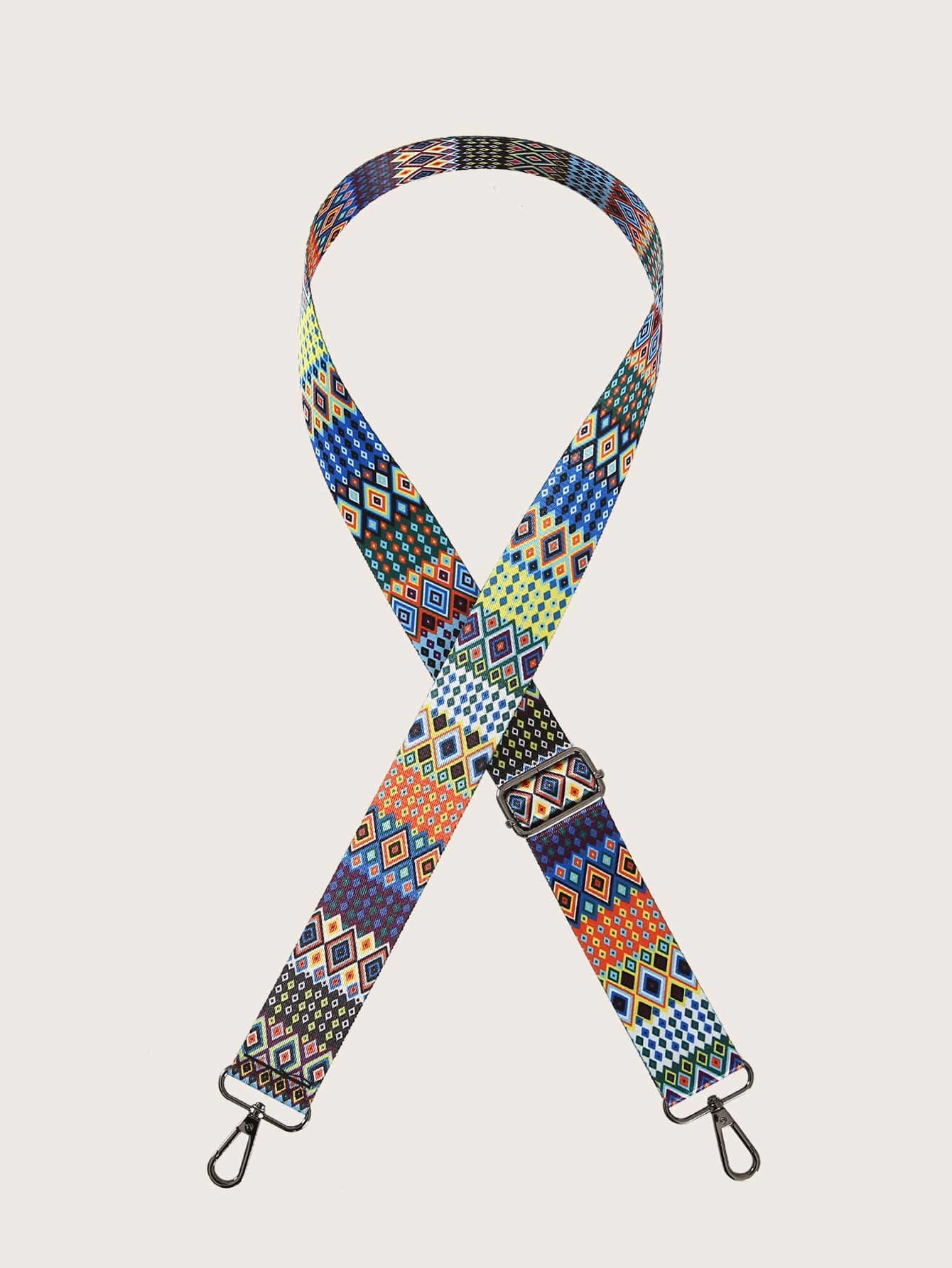 Geometric Graphic Bag Strap
