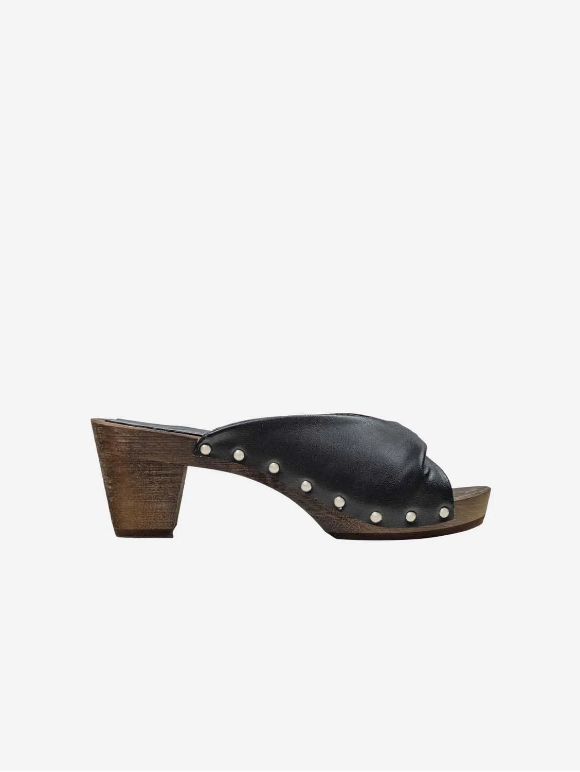Vegane Clogs aus Traubenleder | Schwarz