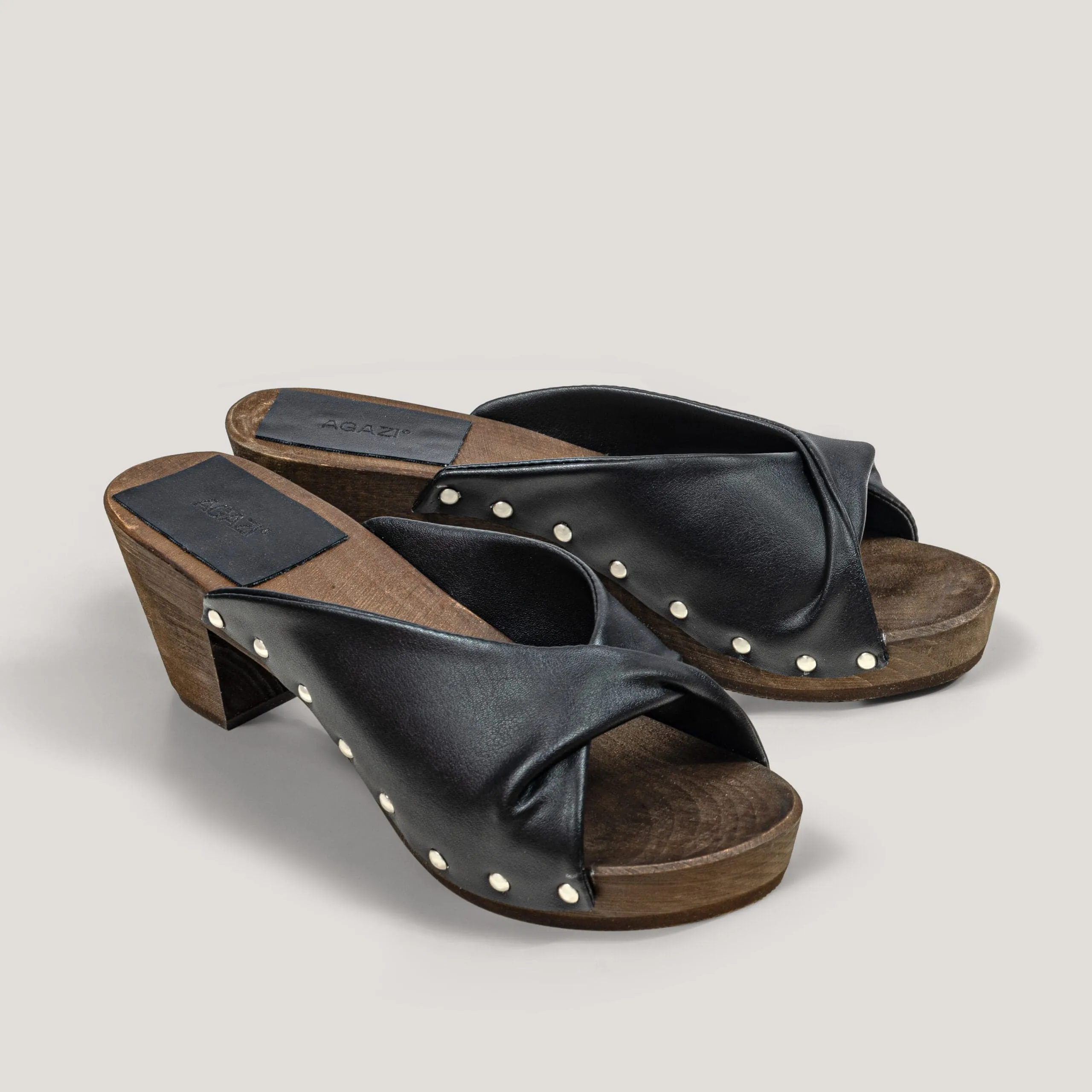 Vegane Clogs aus Traubenleder | Schwarz
