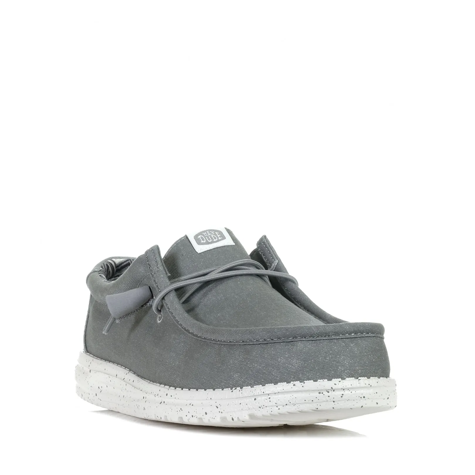 Hey Dude Herren Wally Stretch Canvas Hellgrau