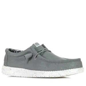 Hey Dude Herren Wally Stretch Canvas Hellgrau
