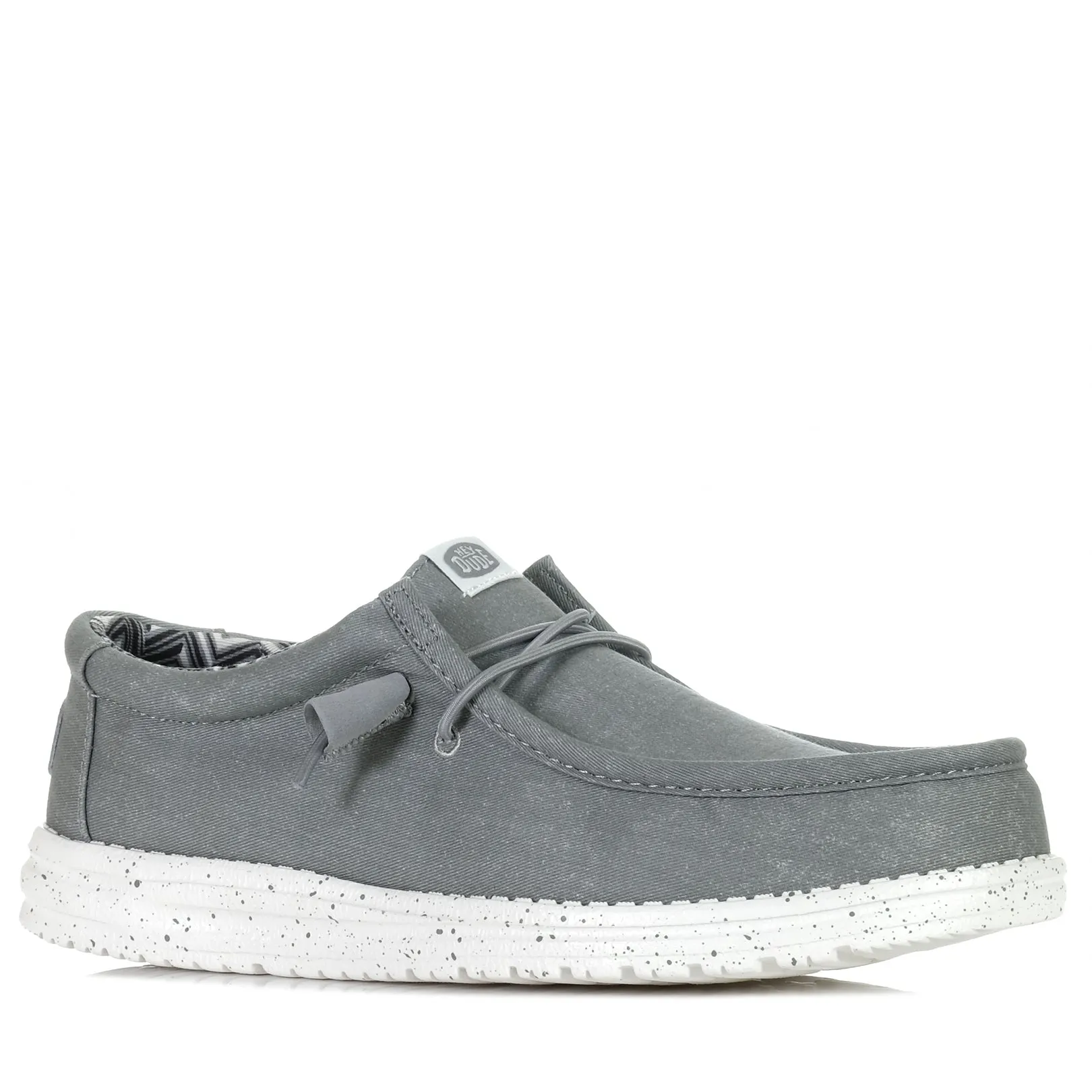 Hey Dude Herren Wally Stretch Canvas Hellgrau