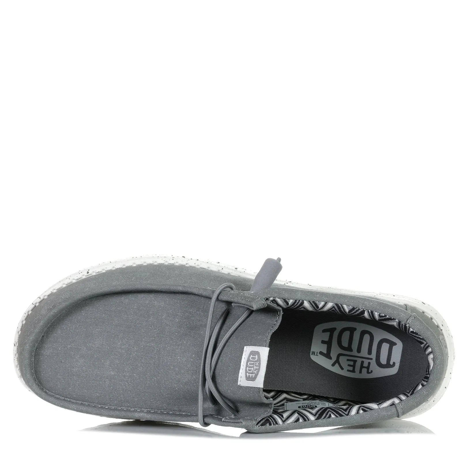 Hey Dude Herren Wally Stretch Canvas Hellgrau