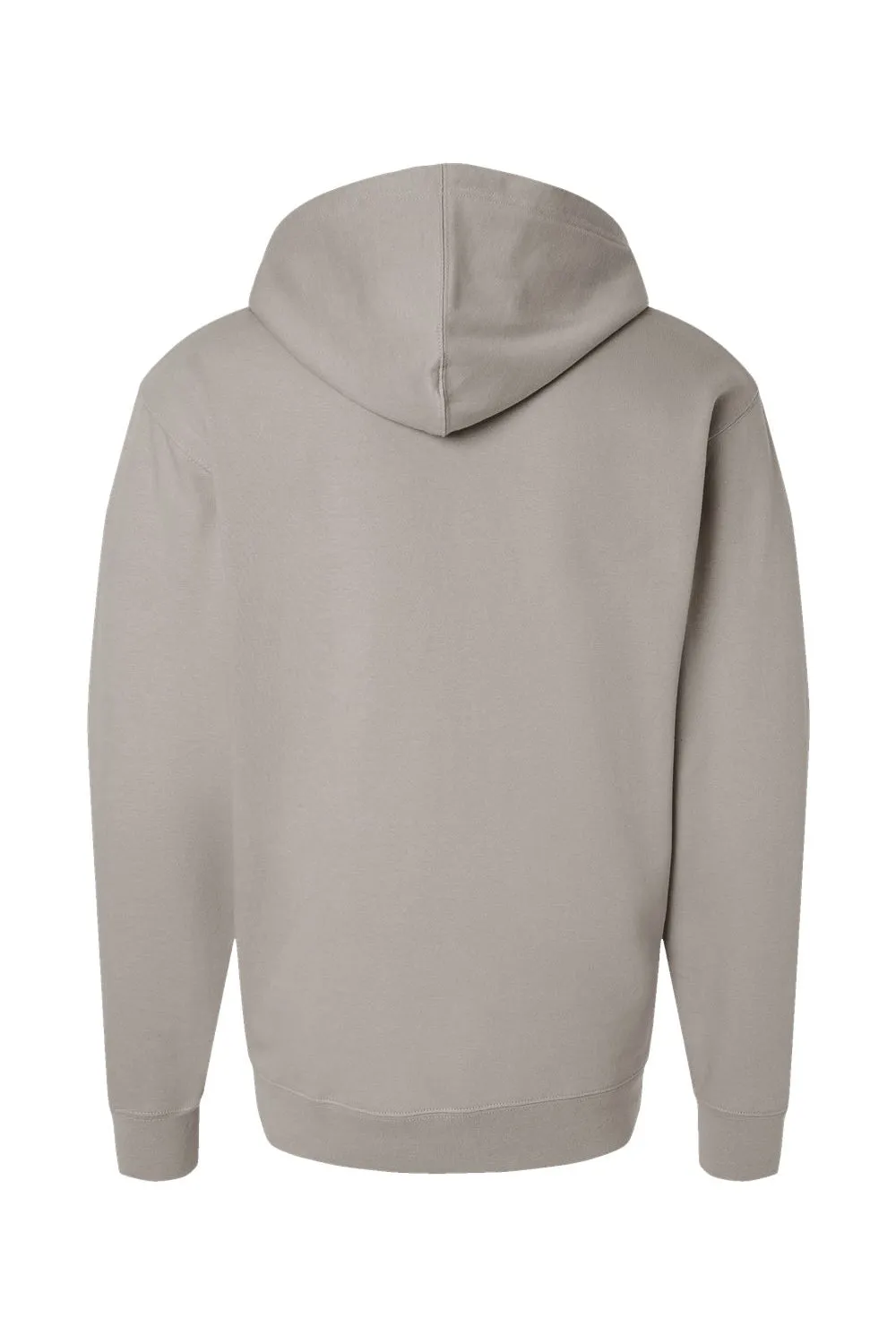 Independent Trading Company Herren Kapuzenpullover Hoodie mit Kangaroo-Tasche - Zementgrau