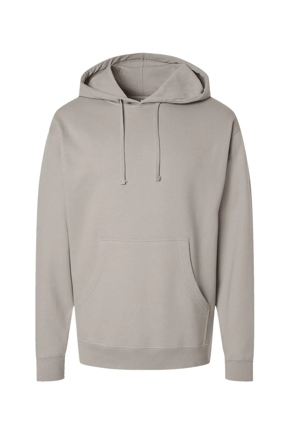 Independent Trading Company Herren Kapuzenpullover Hoodie mit Kangaroo-Tasche - Zementgrau