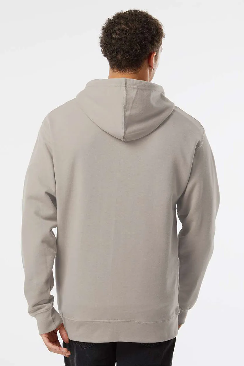 Independent Trading Company Herren Kapuzenpullover Hoodie mit Kangaroo-Tasche - Zementgrau