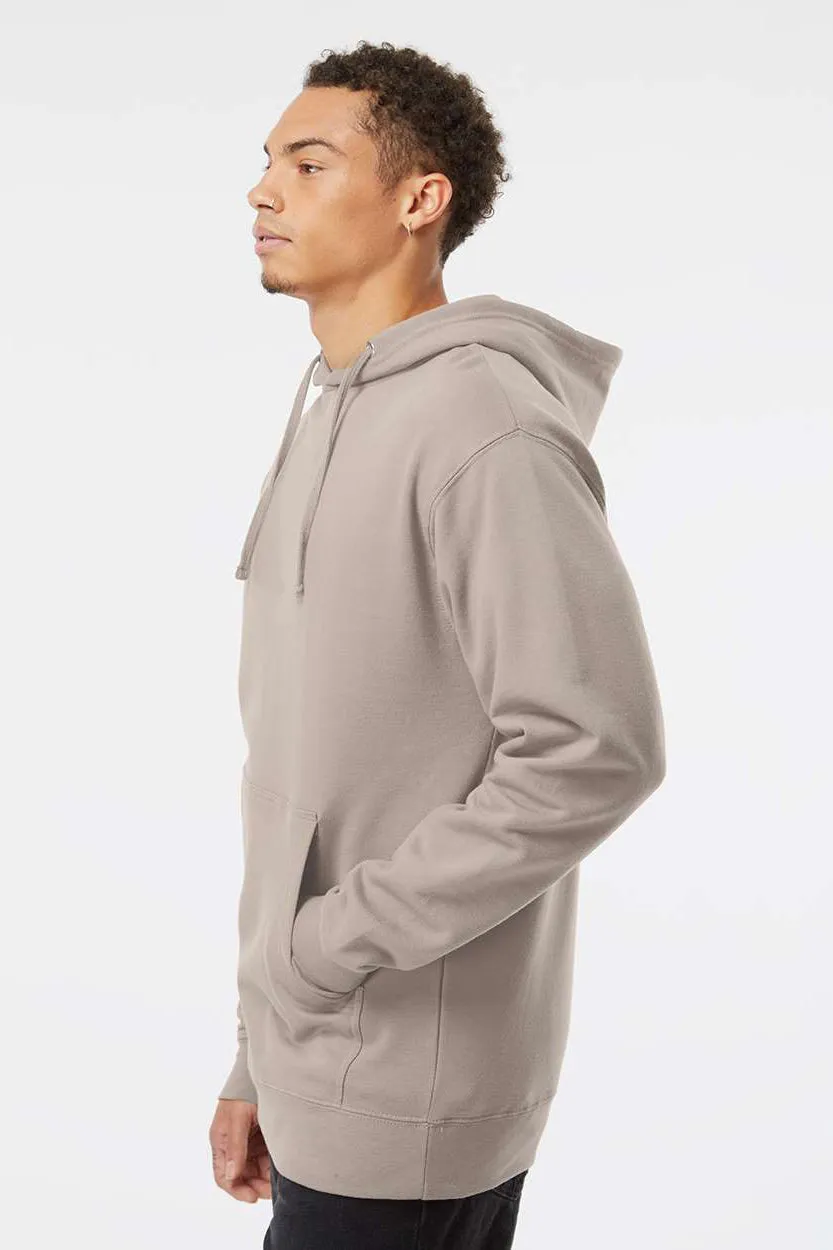 Independent Trading Company Herren Kapuzenpullover Hoodie mit Kangaroo-Tasche - Zementgrau