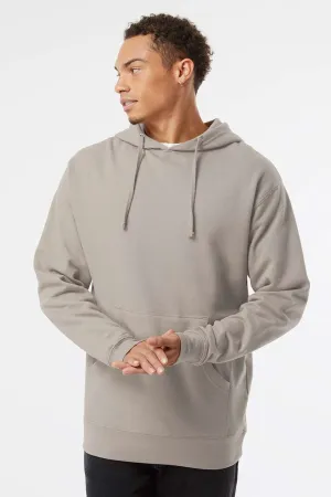 Independent Trading Company Herren Kapuzenpullover Hoodie mit Kangaroo-Tasche - Zementgrau