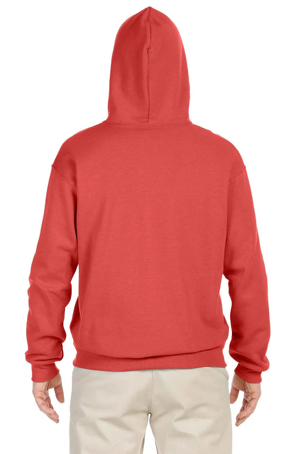Jerzees Herren NuBlend pillingresistente Fleece Kapuzenpullover Hoodie mit Kangaroo-Tasche - Sonnenuntergang Koralle