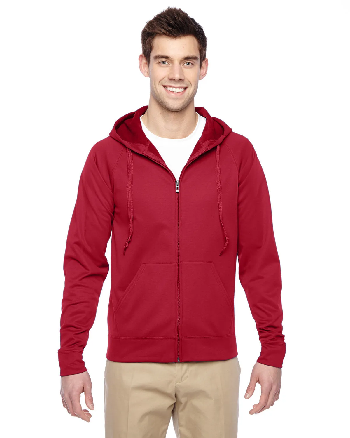 Jerzees PF93MR Herren 6 Unzen DRI-POWER SPORT Kapuzenpullover mit Reißverschluss