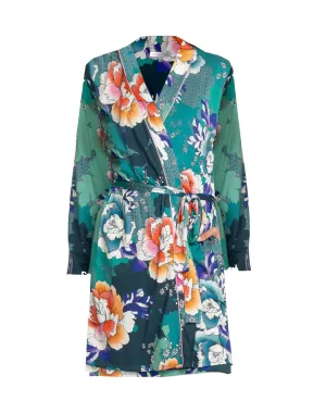 Johnny Was Damen Tura Blumen Wickelstil Schlafmantel Mehrfarbig