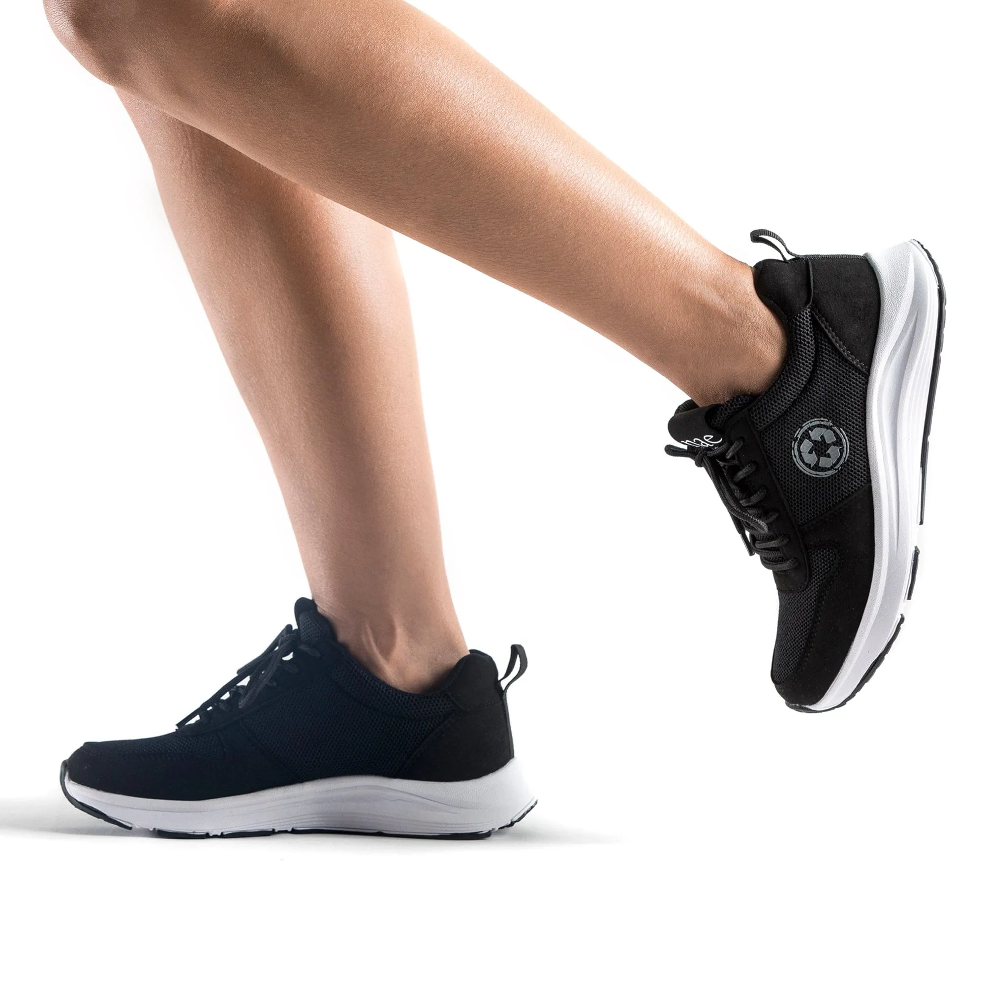 Jor Recycelte PET Unisex Vegane Sneakers | Schwarz