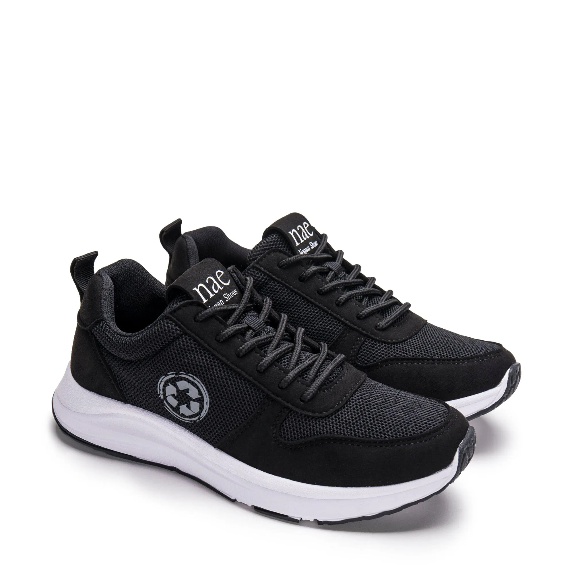 Jor Recycelte PET Unisex Vegane Sneakers | Schwarz