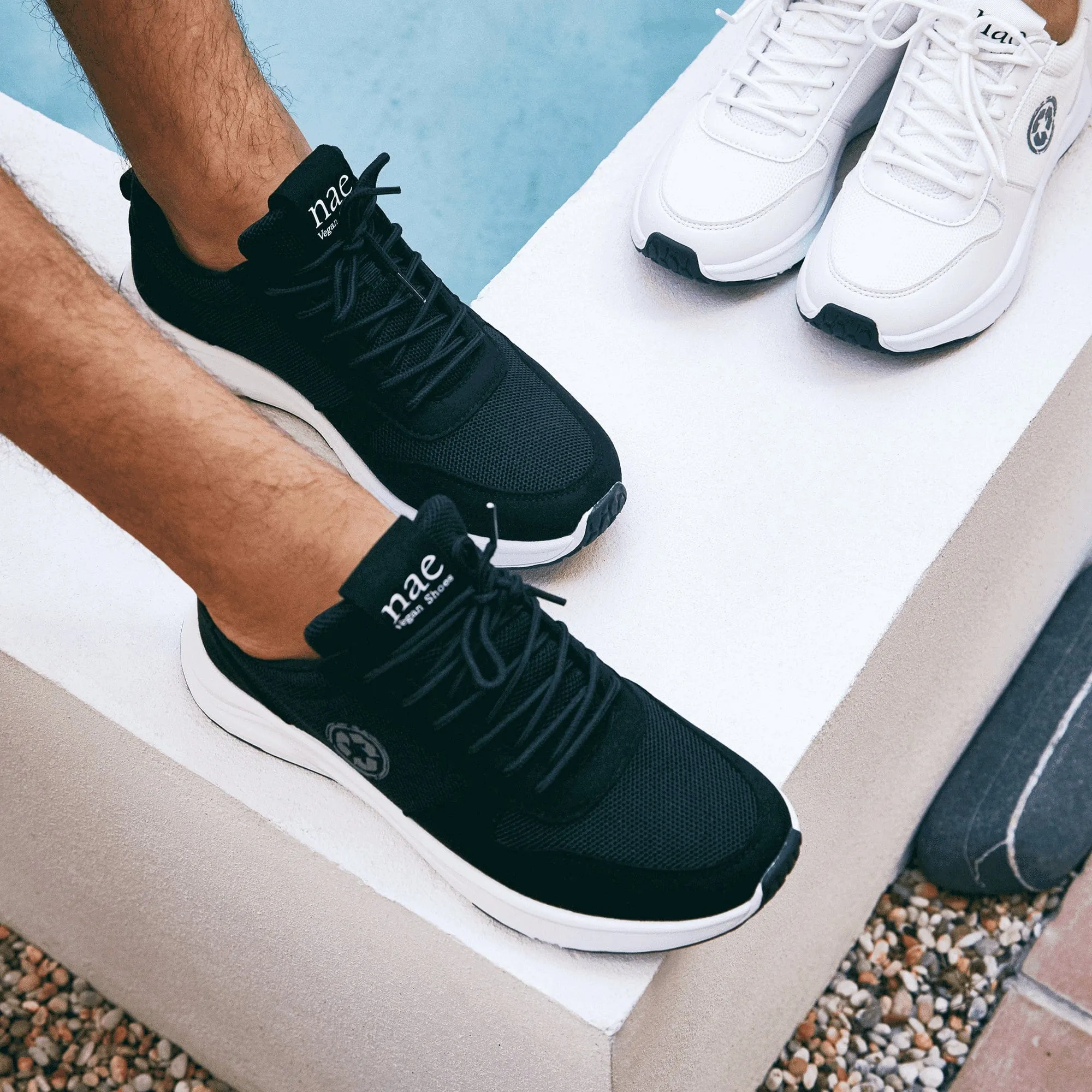 Jor Recycelte PET Unisex Vegane Sneakers | Schwarz