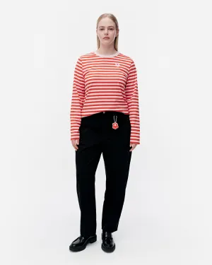 Kioski Tasaraita Unikko Langarm-Shirt 66cm Bekleidung_Marimekko