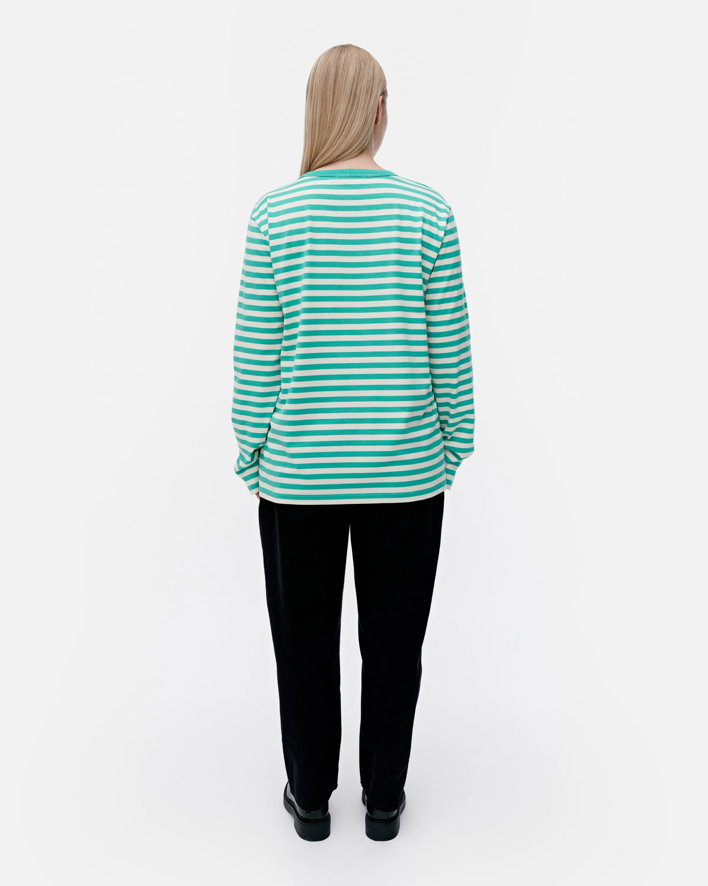 Kioski Tasaraita Unisex Unikko Langarm-Shirt 71cm Bekleidung_Marimekko