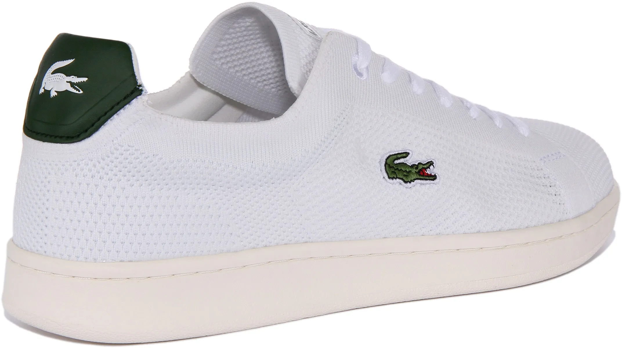 Lacoste Carnaby Piqué in Weiß Grün für Herren Schuhe Lacoste