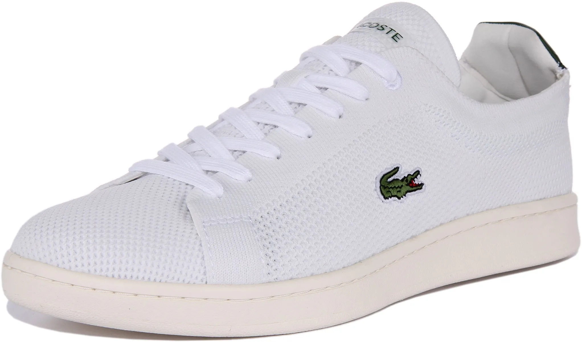 Lacoste Carnaby Piqué in Weiß Grün für Herren Schuhe Lacoste