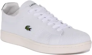 Lacoste Carnaby Piqué in Weiß Grün für Herren Schuhe Lacoste