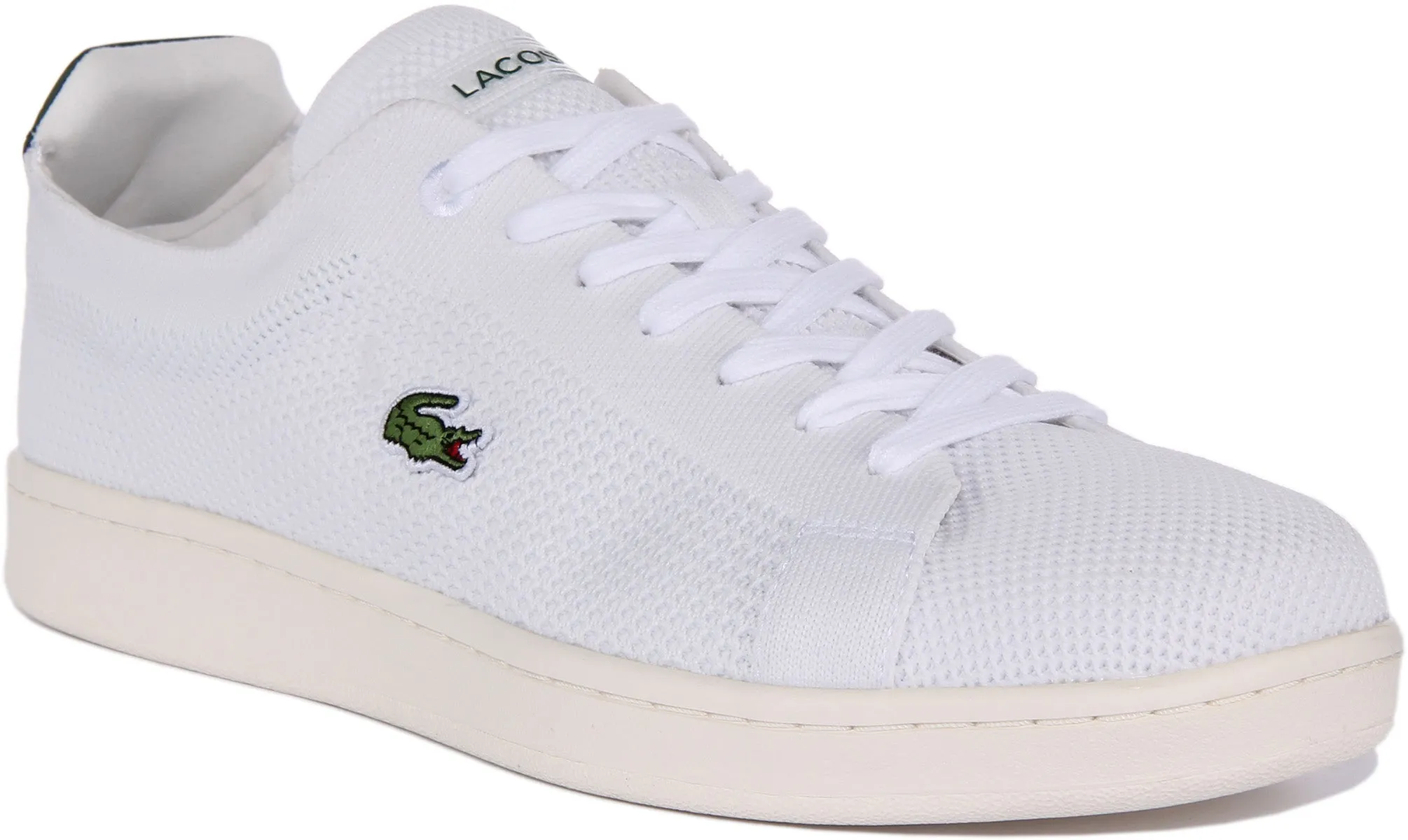 Lacoste Carnaby Piqué in Weiß Grün für Herren Schuhe Lacoste