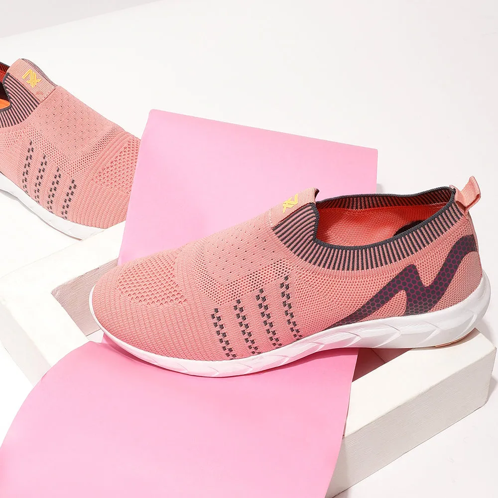 Leap7x Schnürfreie Pfirsichfarbene Bequeme Slip-On Schuhe Für Damen LEWIS By Liberty