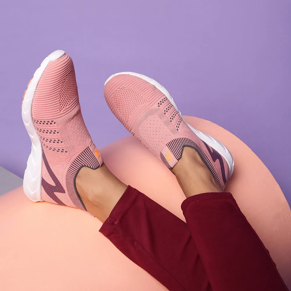 Leap7x Schnürfreie Pfirsichfarbene Bequeme Slip-On Schuhe Für Damen LEWIS By Liberty