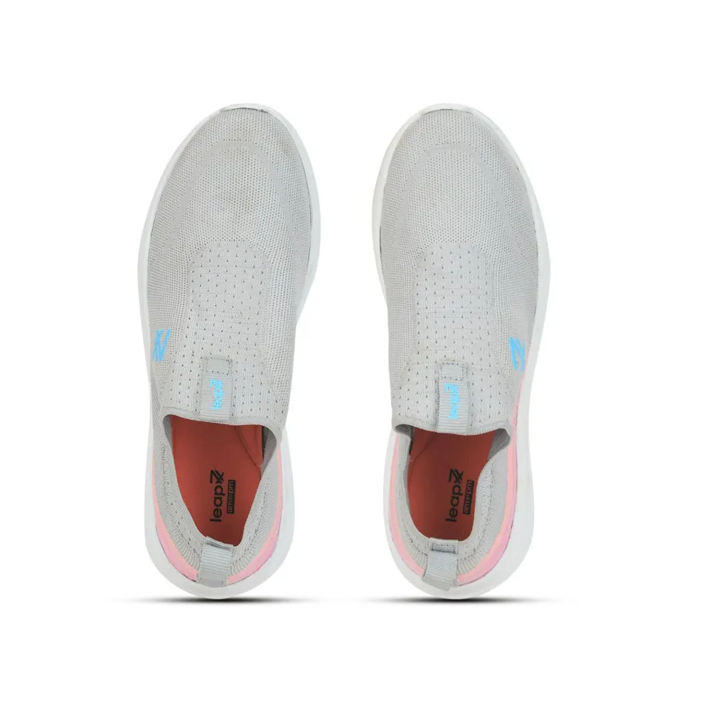 LEAP7X Sportliche Freizeitschuhe ohne Schnürung für Damen (L.Grau) SKATERS-4 von Liberty