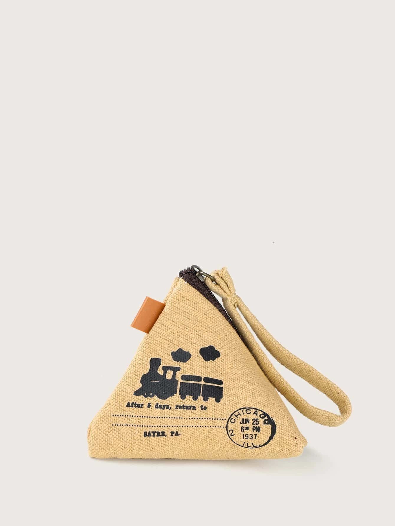 Briefgrafik-Münzetui mit Handgelenksschlaufe