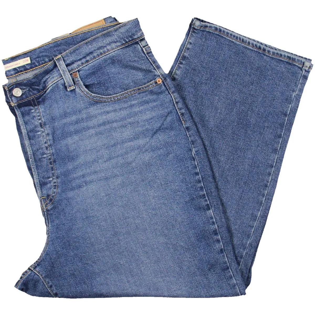 Levi's Damen Plus Strick-Denim Straight-Leg Jeans