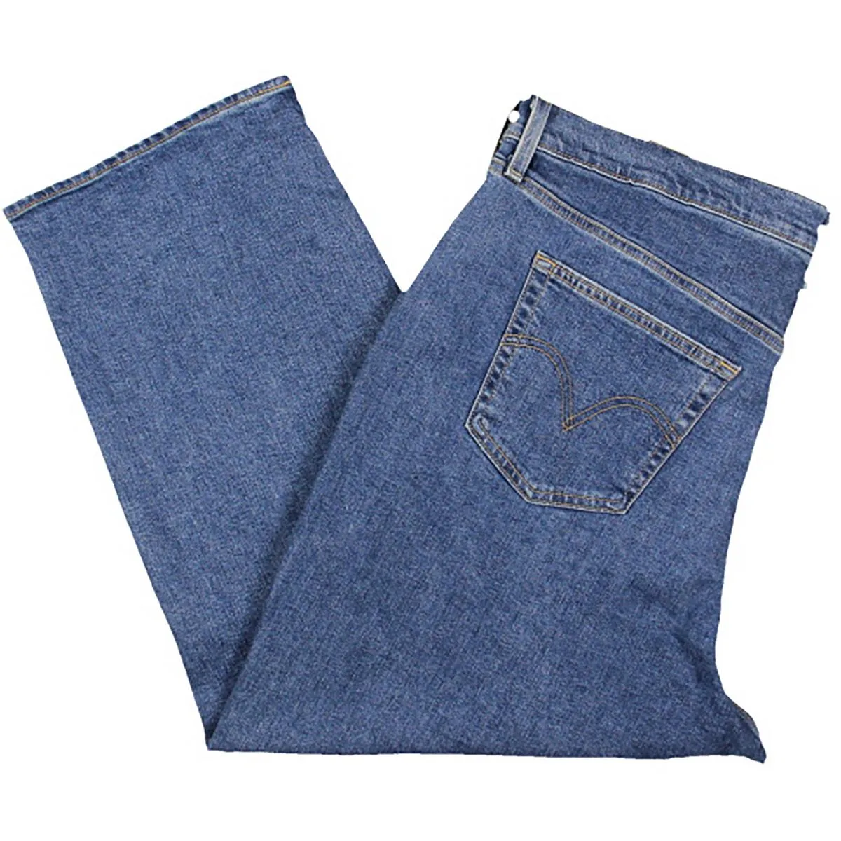 Levi's Damen Plus Strick-Denim Straight-Leg Jeans
