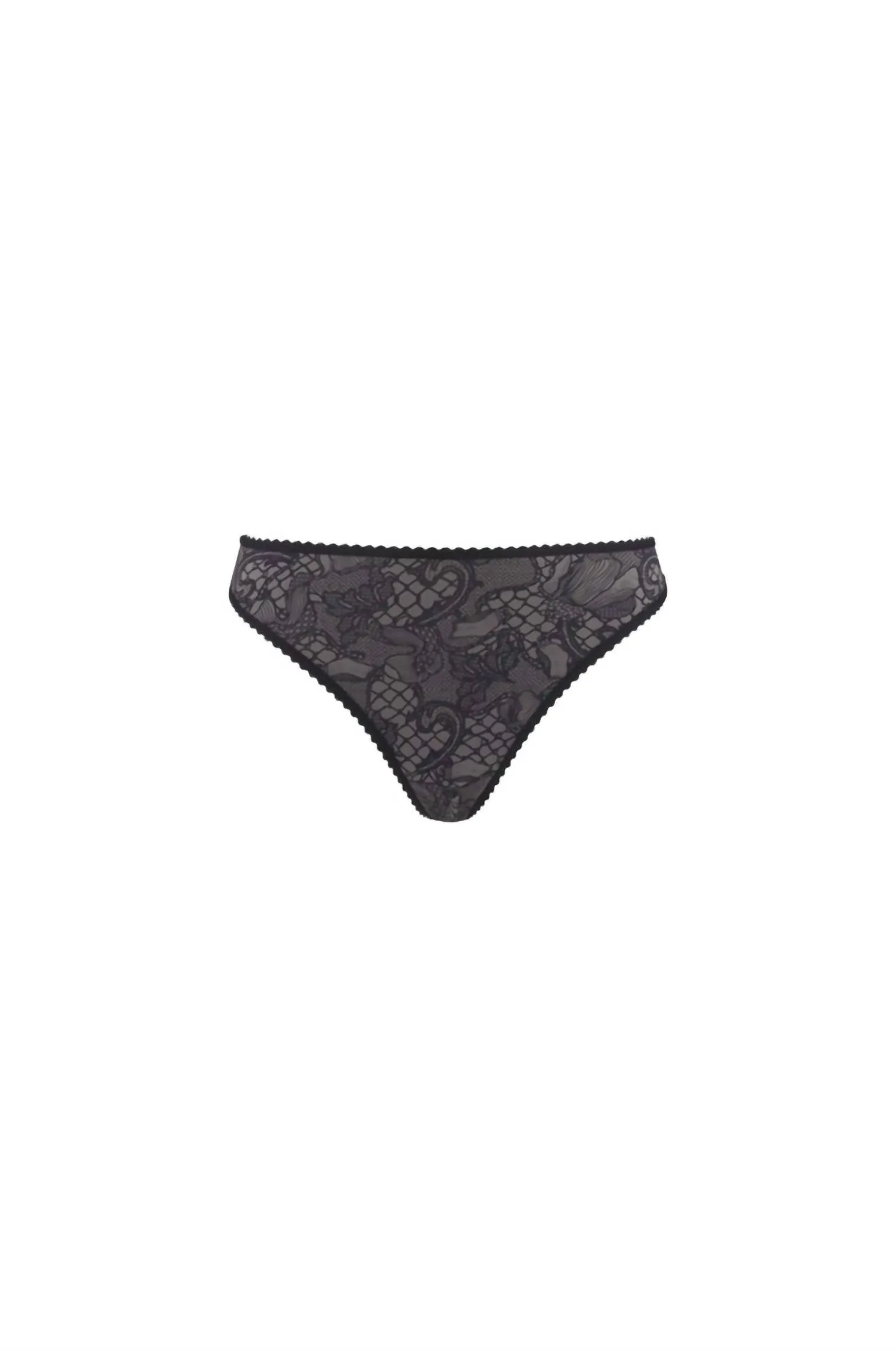 Löwin der Bretagne String-Tanga in Schwarz