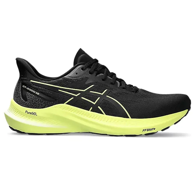Herren Asics GT-2000 12 Schwarz/Leuchtgelb