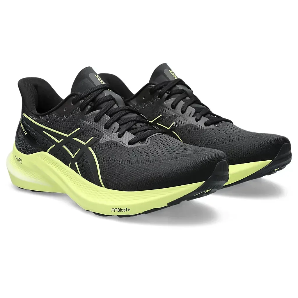 Herren Asics GT-2000 12 Schwarz/Leuchtgelb