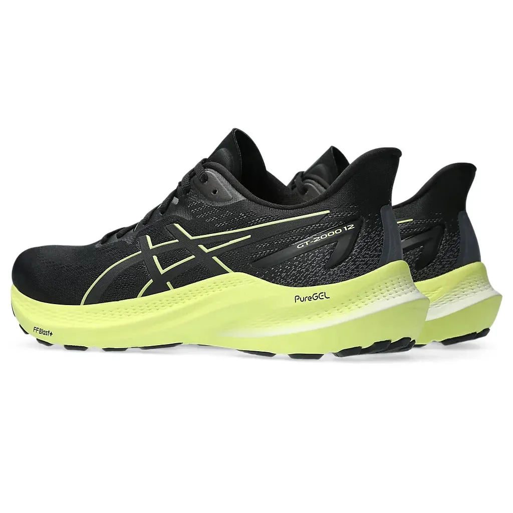 Herren Asics GT-2000 12 Schwarz/Leuchtgelb