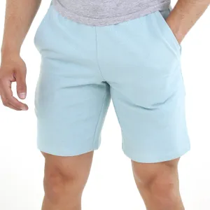 Herren-Baumwollshorts mit elastischem Bund, Aqua