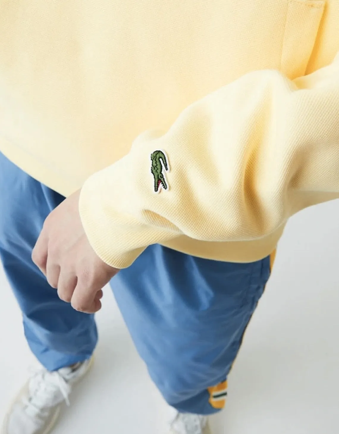 Herren Kapuzenpullover mit besticktem Logo, Piqué-Fleece, gelb, Patagonia Kleidung