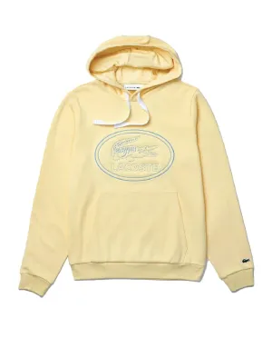 Herren Kapuzenpullover mit besticktem Logo, Piqué-Fleece, gelb, Patagonia Kleidung
