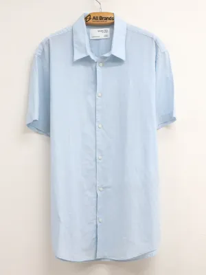 Herren Einfarbiges Chemise, Hellblau