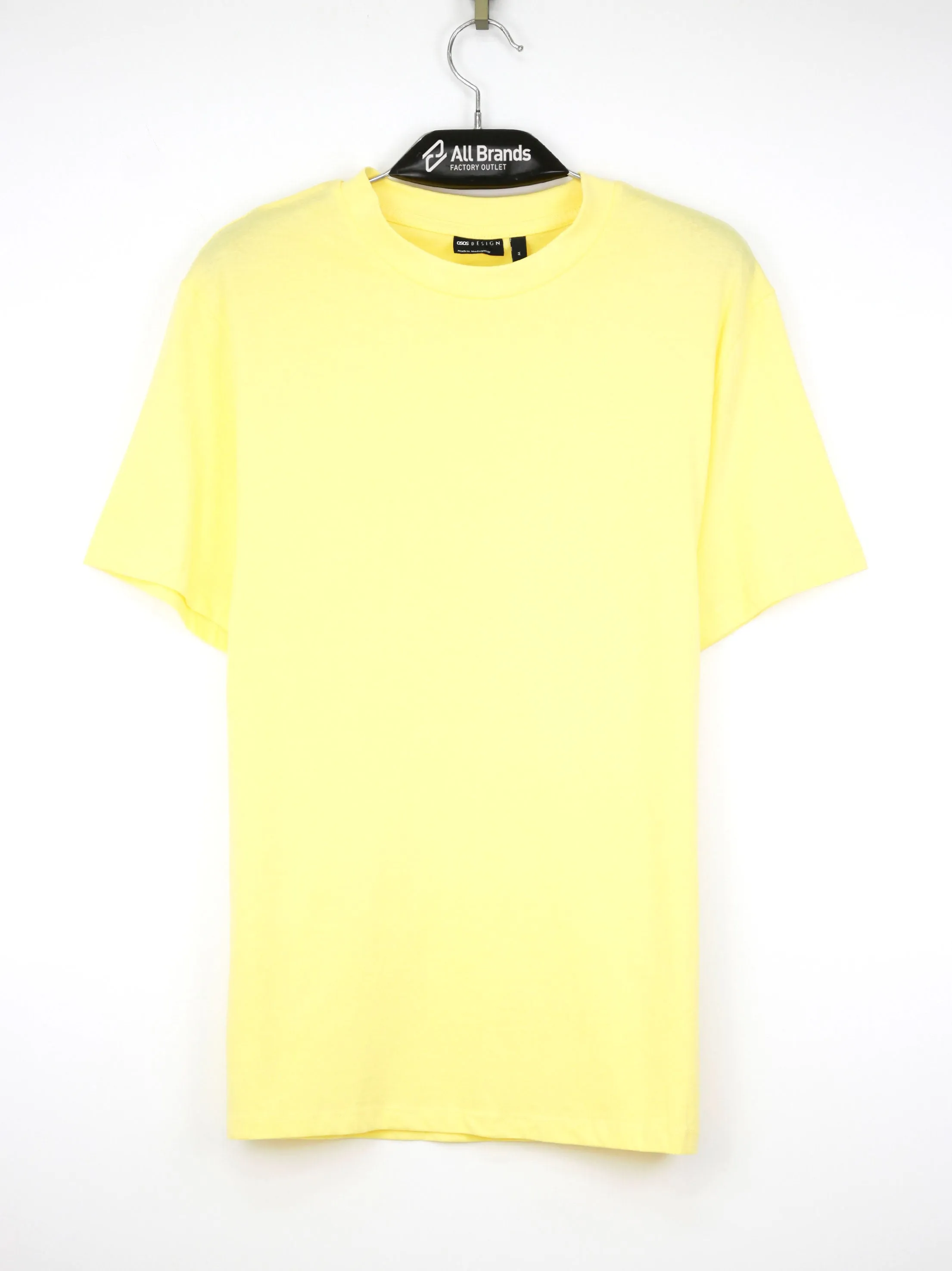 Herren Basic T-Shirt, Einfarbig, Gelb