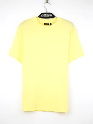Herren Basic T-Shirt, Einfarbig, Gelb
