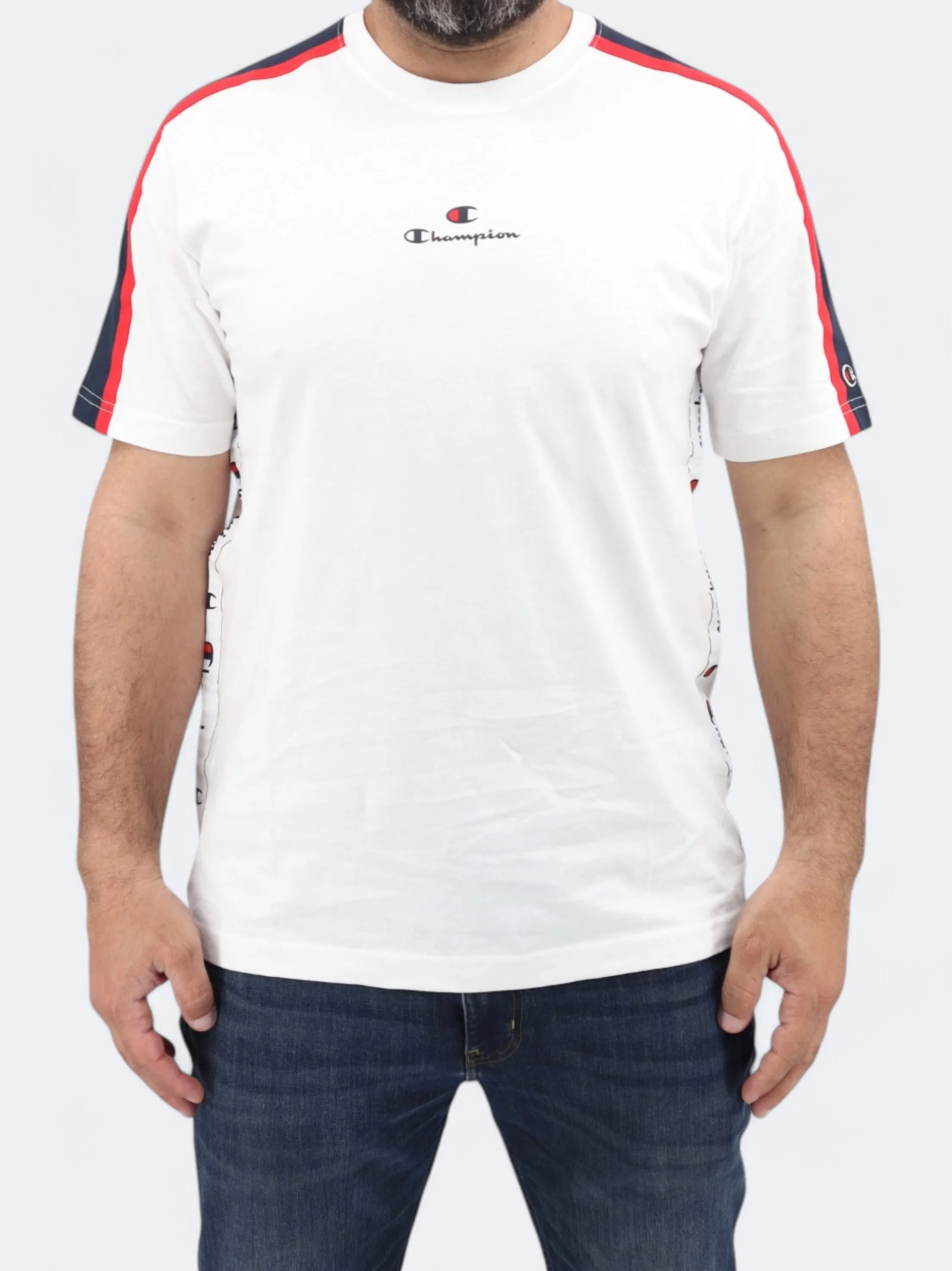 Herren T-Shirt mit Aufdruck, Weiß