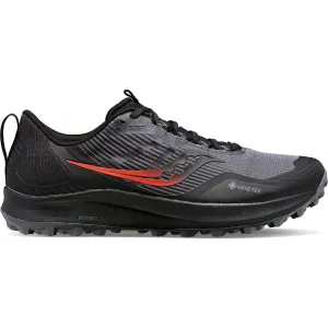 Herren Saucony PEREGRINE 12 GTX CHARCOAL | SCHWARZ