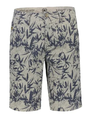 Herren Kurzarm-Shirt, gewaschen, Grau/Marine