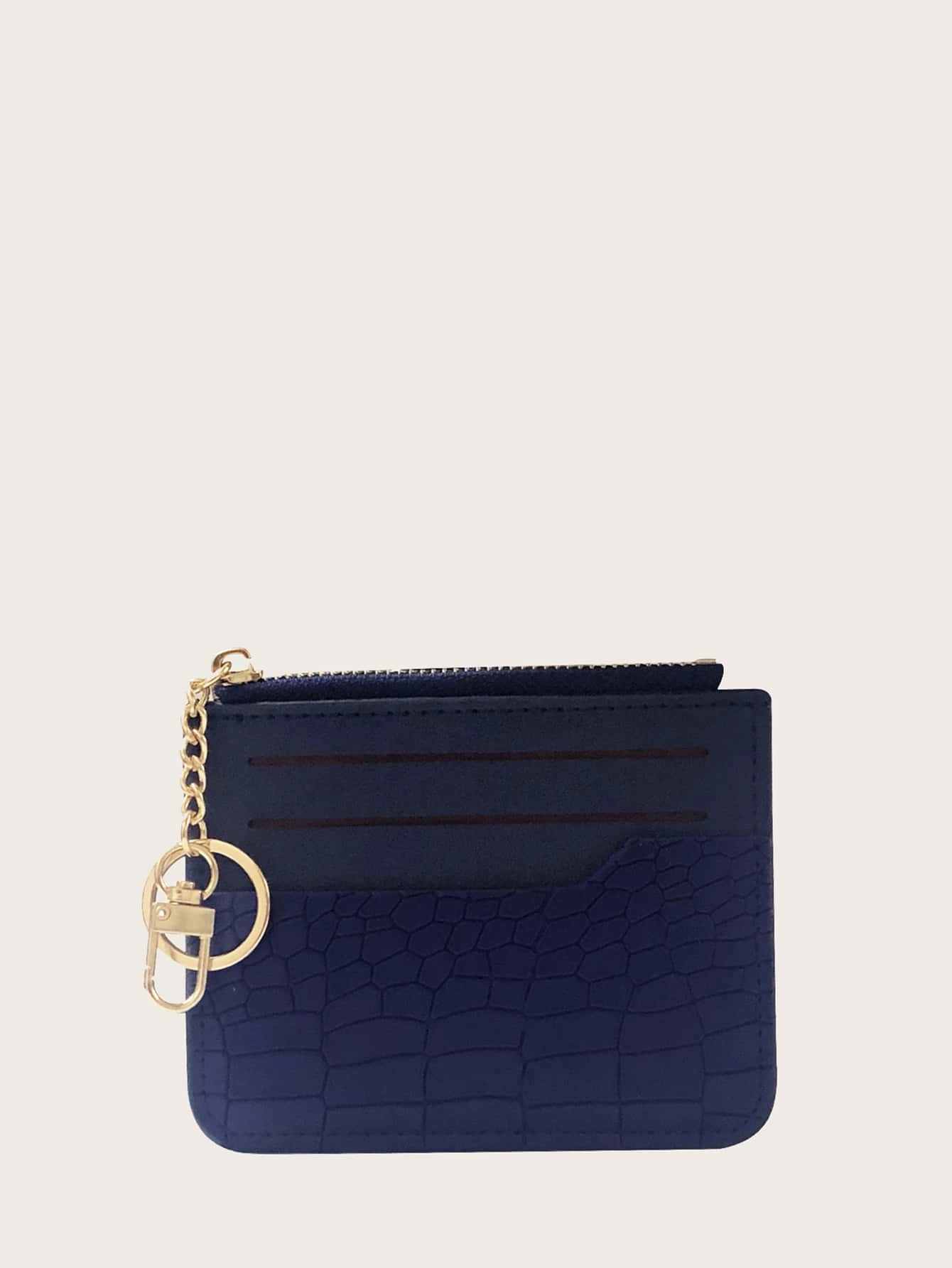 Minimalist Croc Embossed Card Holder