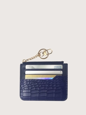 Minimalist Croc Embossed Card Holder