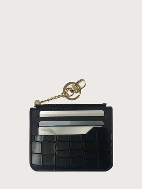 Minimalist Croc Embossed Card Holder