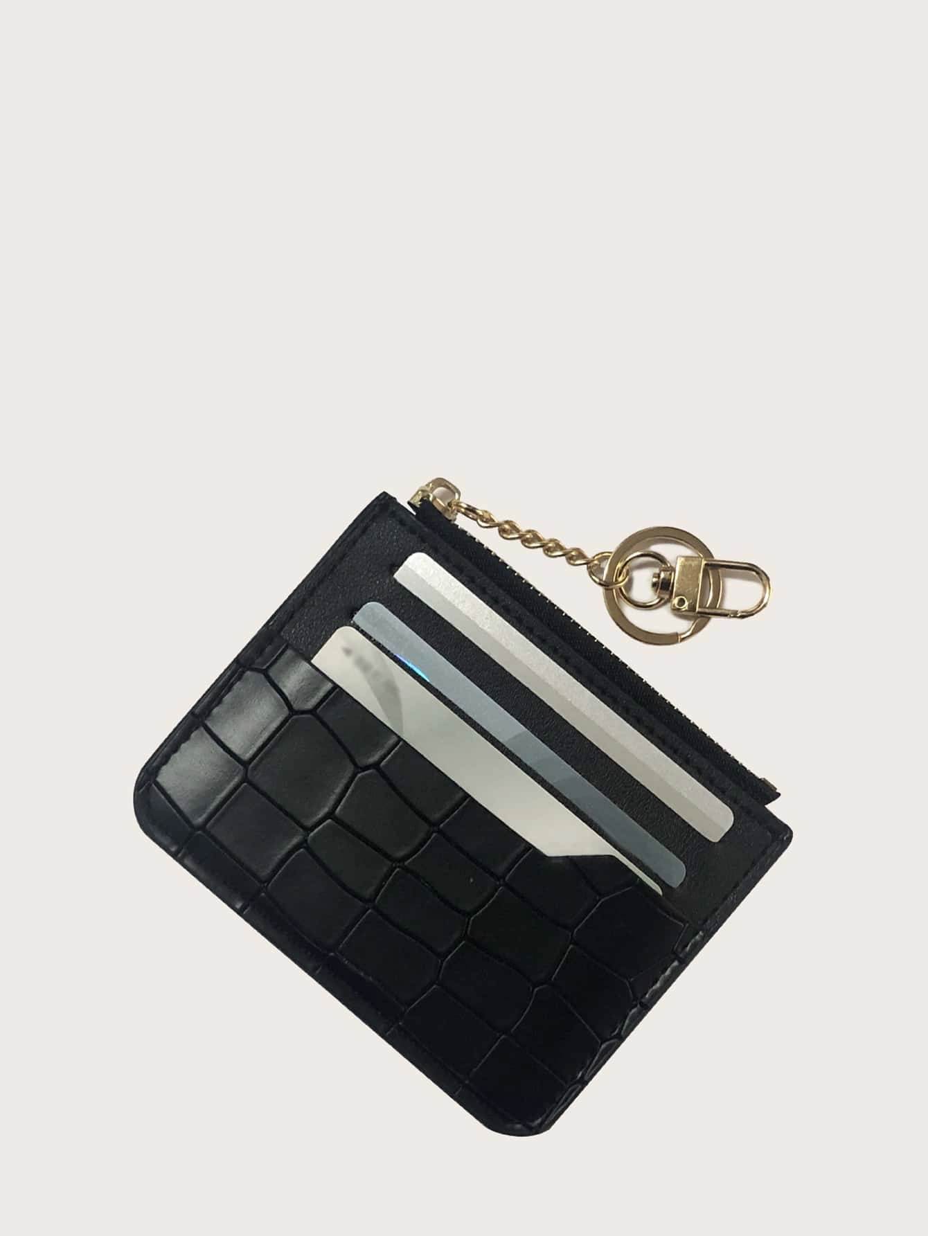 Minimalist Croc Embossed Card Holder